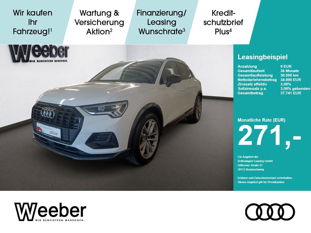 Audi Q3 *AHK*NAVI*LED*19ZOLL**GRA*5J GAR*KESSY* AHK