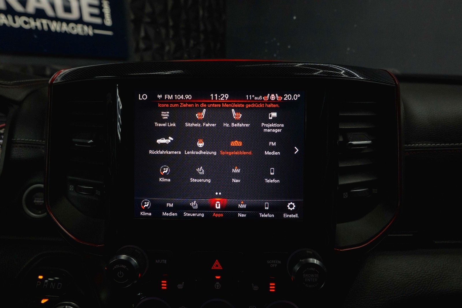 Fahrzeugabbildung Dodge RAM 5.7 V8 HEMI 4x4 REBEL AXLE LOCK Airmatic LED