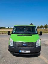 Ford Transit Pritsche mit Kran  - Ford Transit: Grün