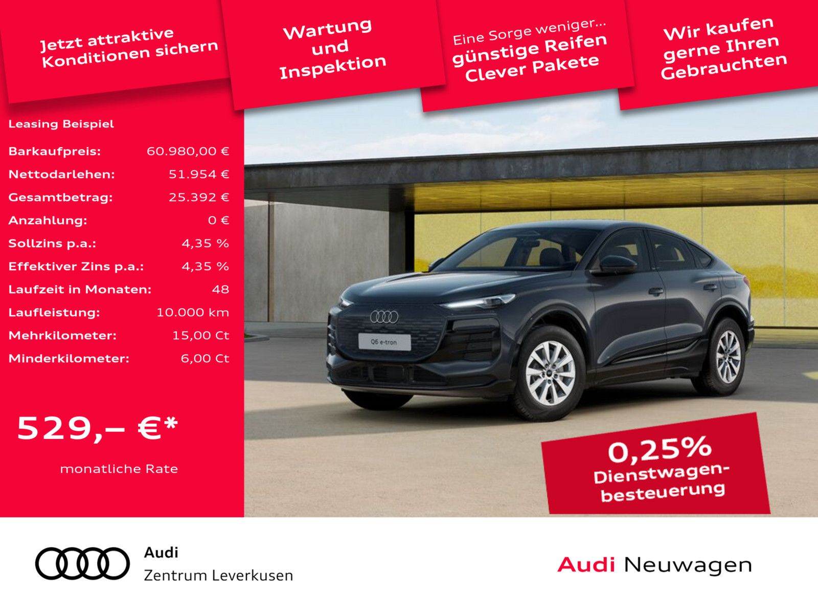 Audi Q6 Sportback e-tron LED ACC KAM SHZ CARPLAY PDC