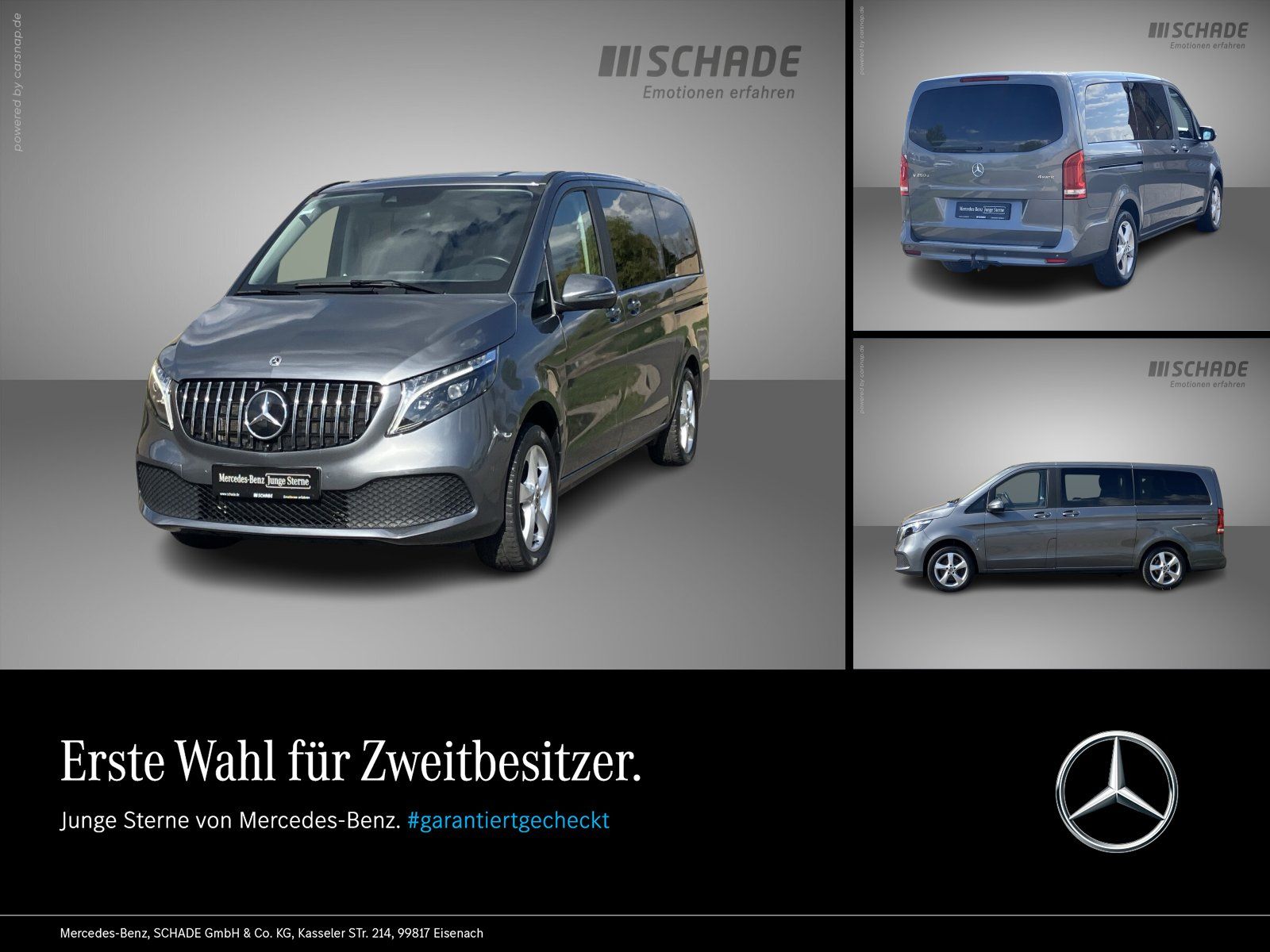 MERCEDES-BENZ V 250 d 4MATIC LANG LED 360° KAM DISTRON AHK 2,5