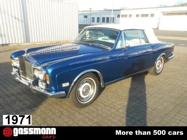 Rolls-Royce Corniche I Cabriolet mit Chromstoßstangen, RHD