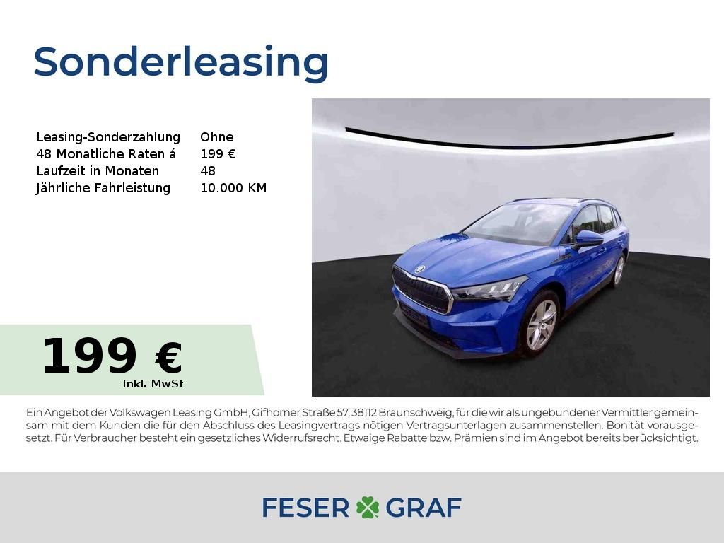 Skoda Enyaq iV 50 Loft Alu 19" GRA LED Navi PDC RüKa