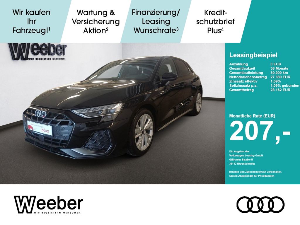 Audi A3 Sportback S line *KAMERA*NAVI*KESSY*5J GAR*LE