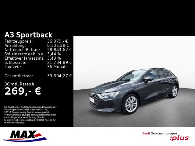A3 Sportback 40 TFSI e LED+KAMERA+HUD+SONOS AUDI