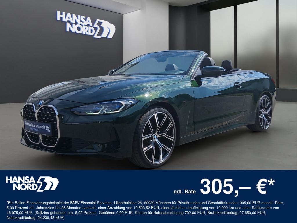 BMW 420 d Cabrio LASER NAVI HUD KAMERA PDC SHZ 19″