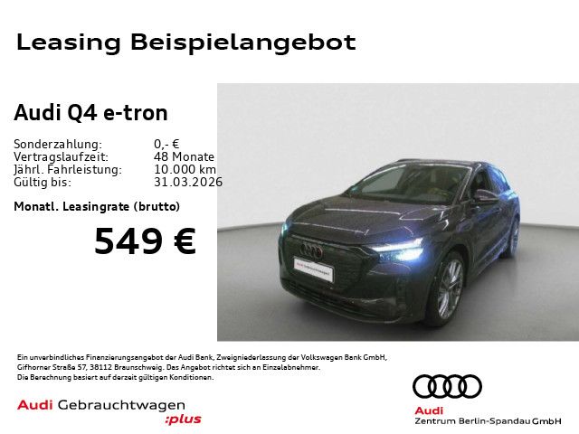 Vorschaubild: AUDI Q4 e-tron 55 qu. S line int. *PANO*AHK*WärmeP* (Fahrzeug-Nr. A06532)