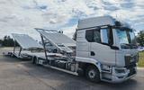 MAN Autotransporter Fahrzeugtransporter mit Anhänger - Schlepper Anhänger