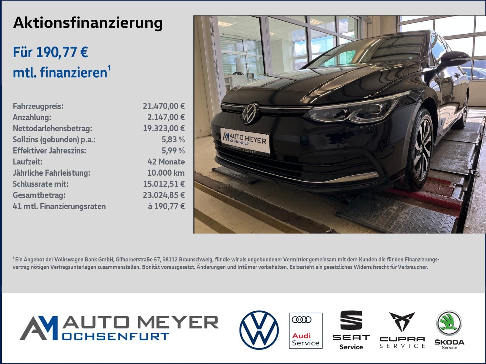 Volkswagen Golf VIII ACTIVE 1.5 TSI Standhzg. HUD Navi LEDP