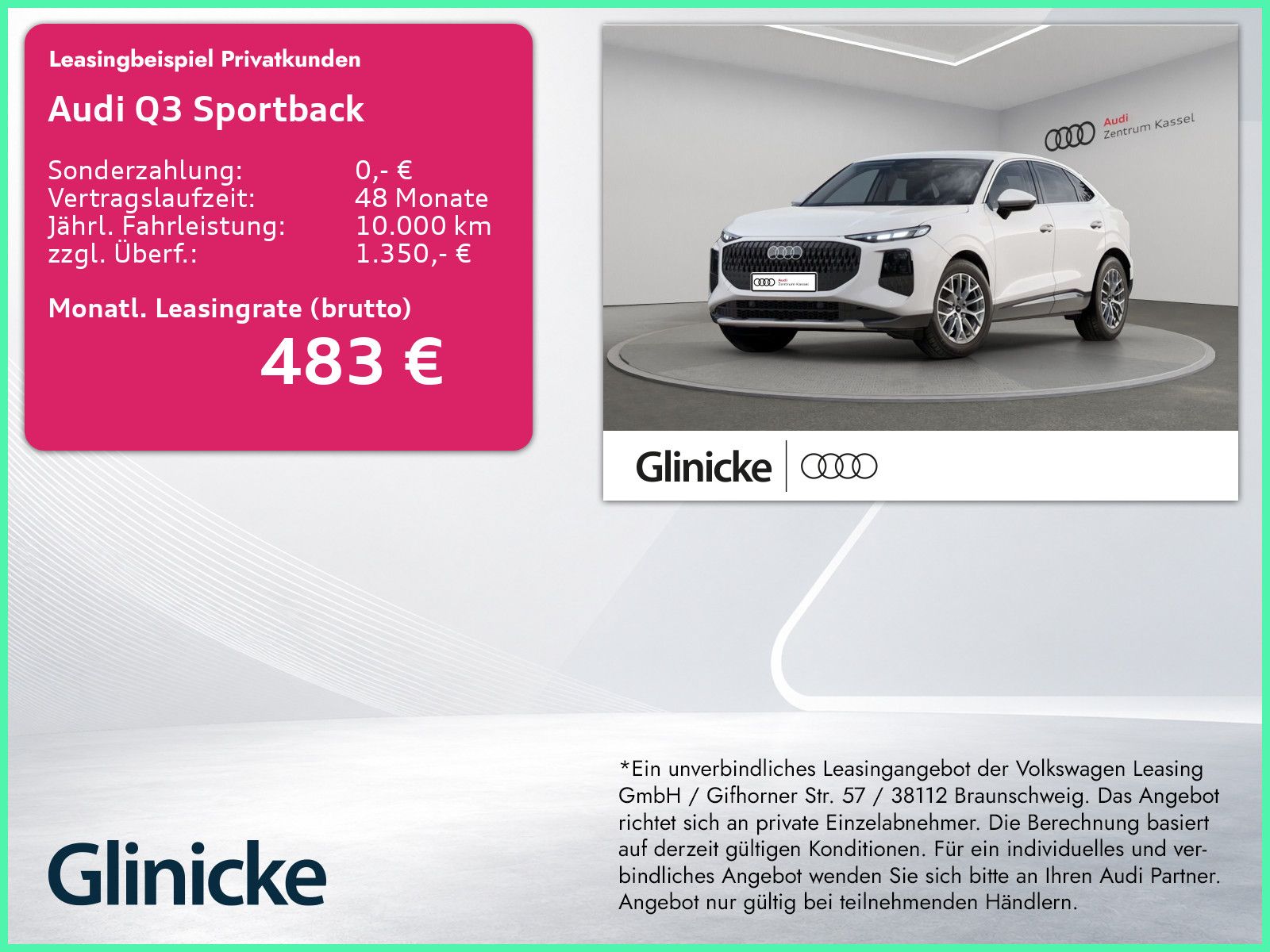 Audi Q3 Sportback TFSI NEUBESTELLUNG MJ2027