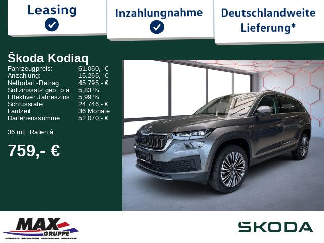 Skoda Kodiaq Style ACC+PARKLENK+STHZ+LEDER+ 2,0l TDI 4