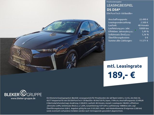 DS Automobiles DS4 PureTech 130 Bastille+