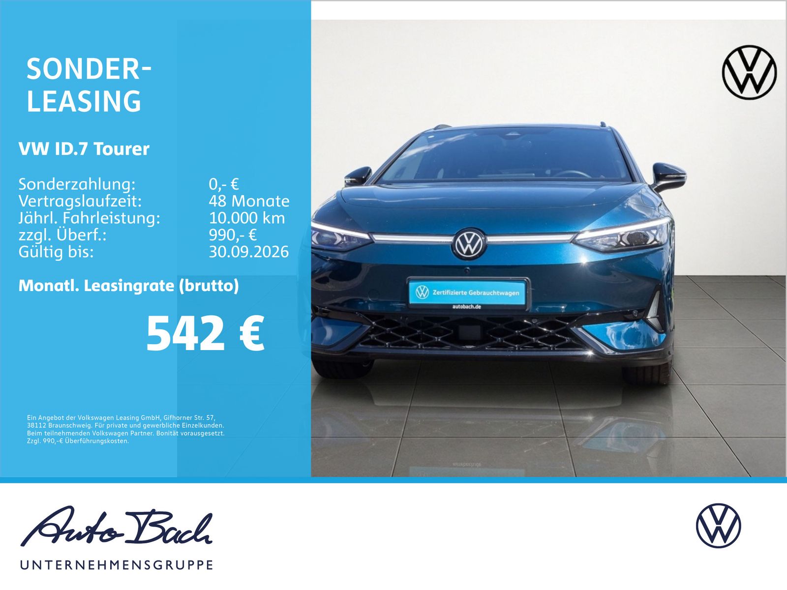 Volkswagen ID.7 Tourer GTX, AHK, Panoramadach, LED-Matrix,  imagem 2
