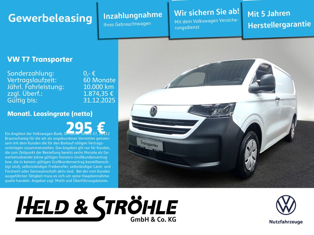 Volkswagen T7 Transporter Kasten 2.0 TDI AHK KLIMA !AKTION!