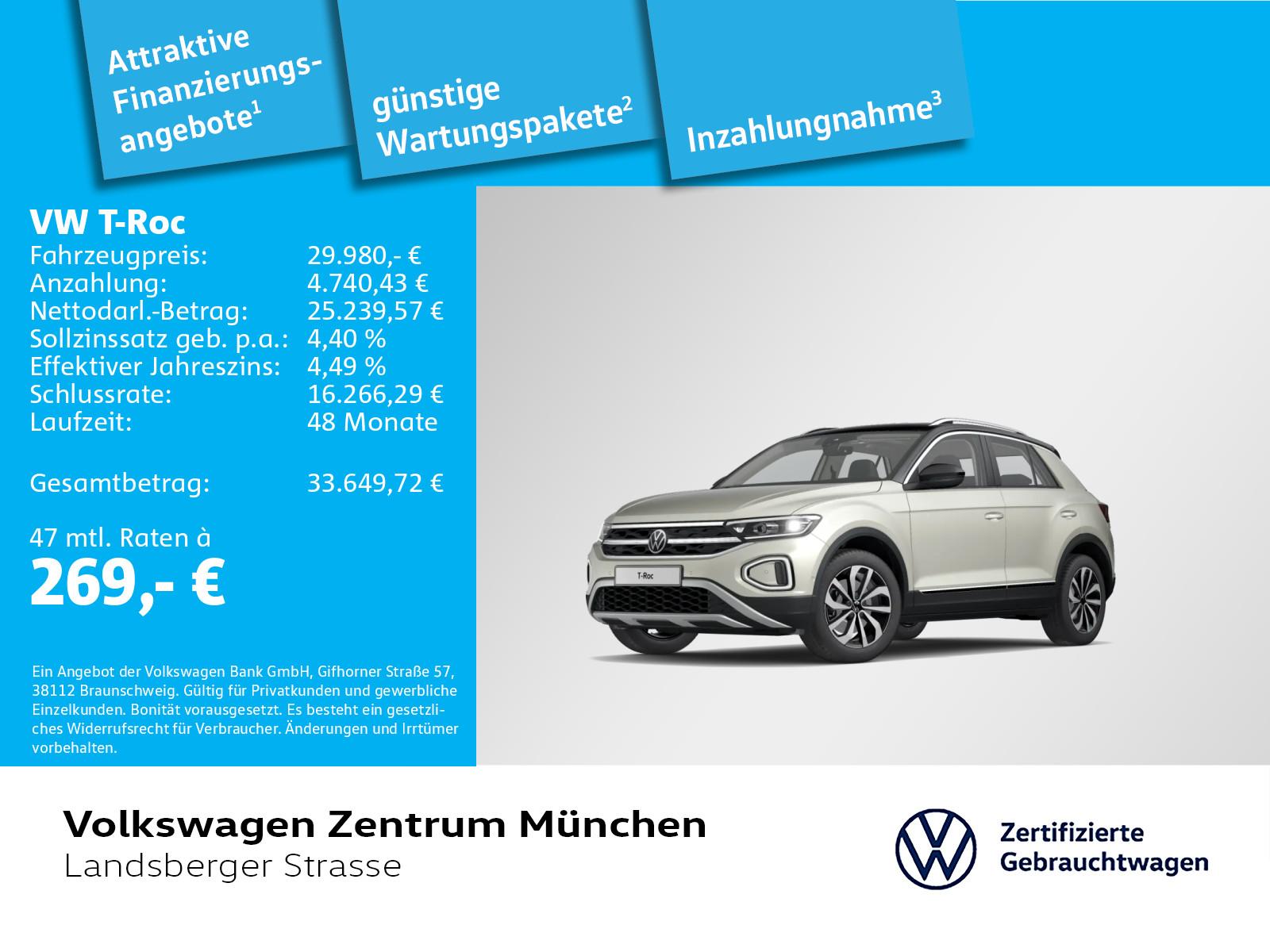Volkswagen T-Roc 2,0 TDI Style 4motion LED+ Navi ParkAssist