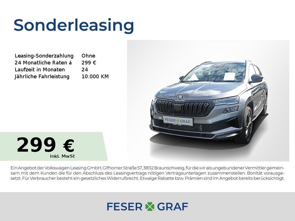 Karoq Sportline 1,5 TSI DSG - ACC,SHZ,LHZ,AHK