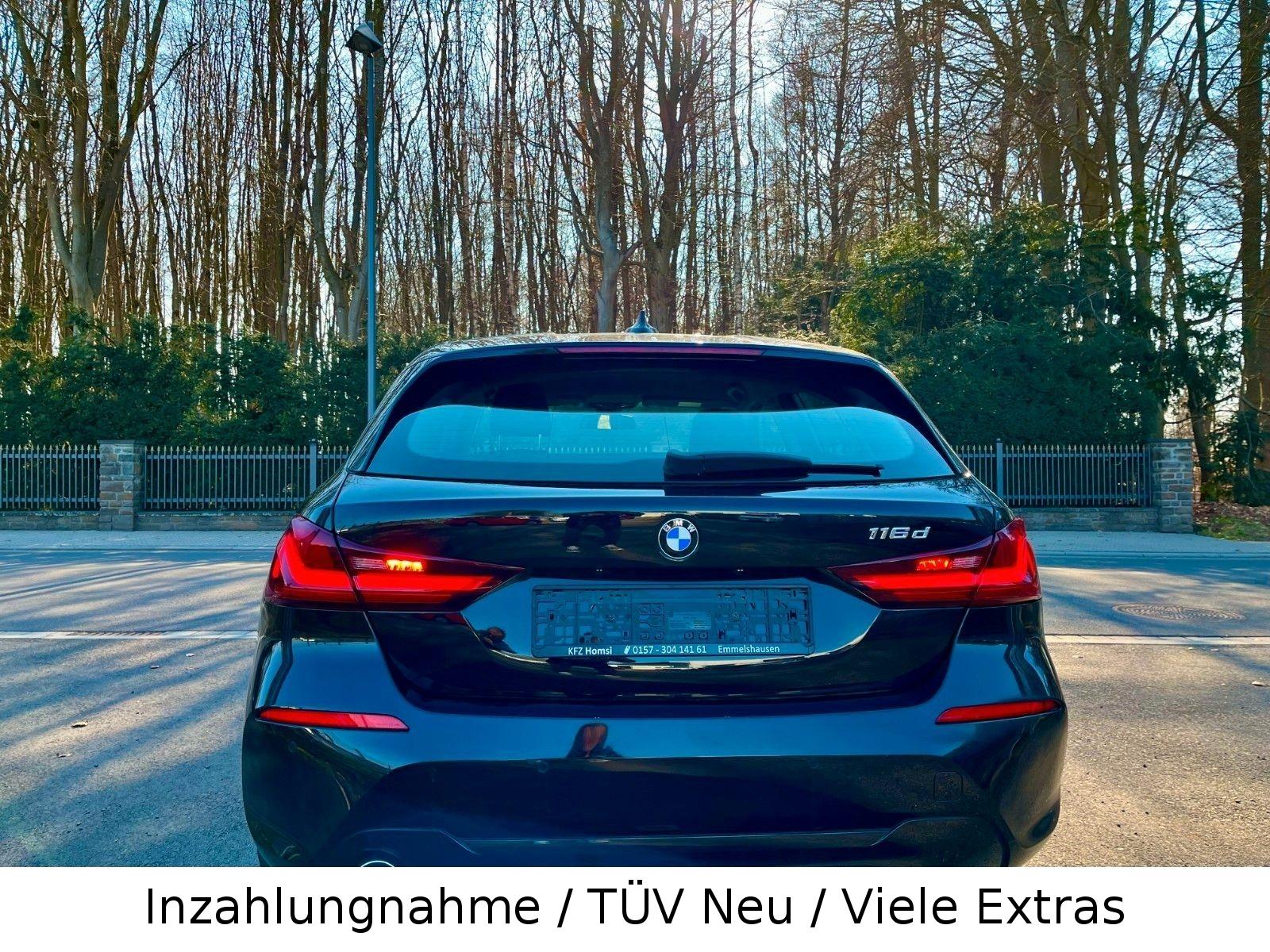 BMW 116d Lim. Advantage*LED*NAVI*SHZ*AHK*8.FACH-BREI
