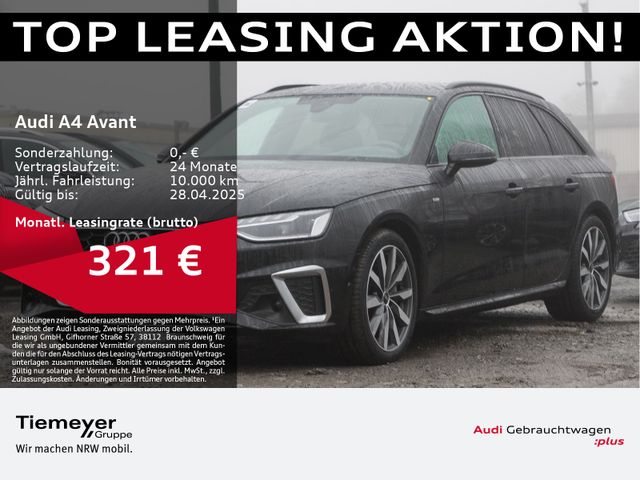 Audi A4 Avant 40 TFSI S LINE LED LEDER MEMORY SPORTSI