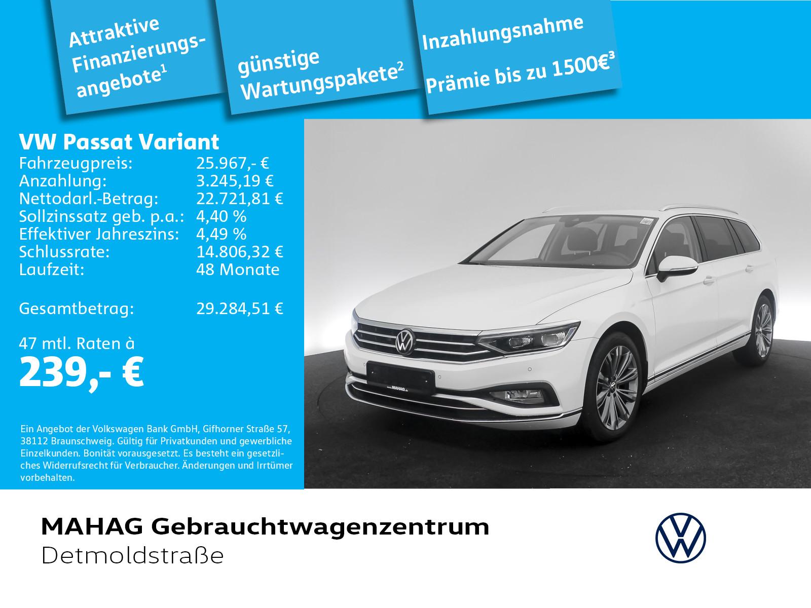 Volkswagen Passat Variant Elegance 2.0 TDI AHK IQ.Light Nav