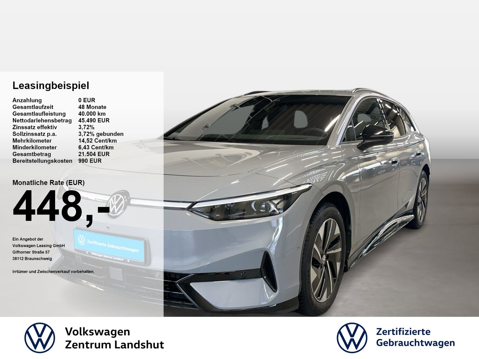 Volkswagen ID.7 Tourer Pro electric Automatik 360 ACC AHK foto 1