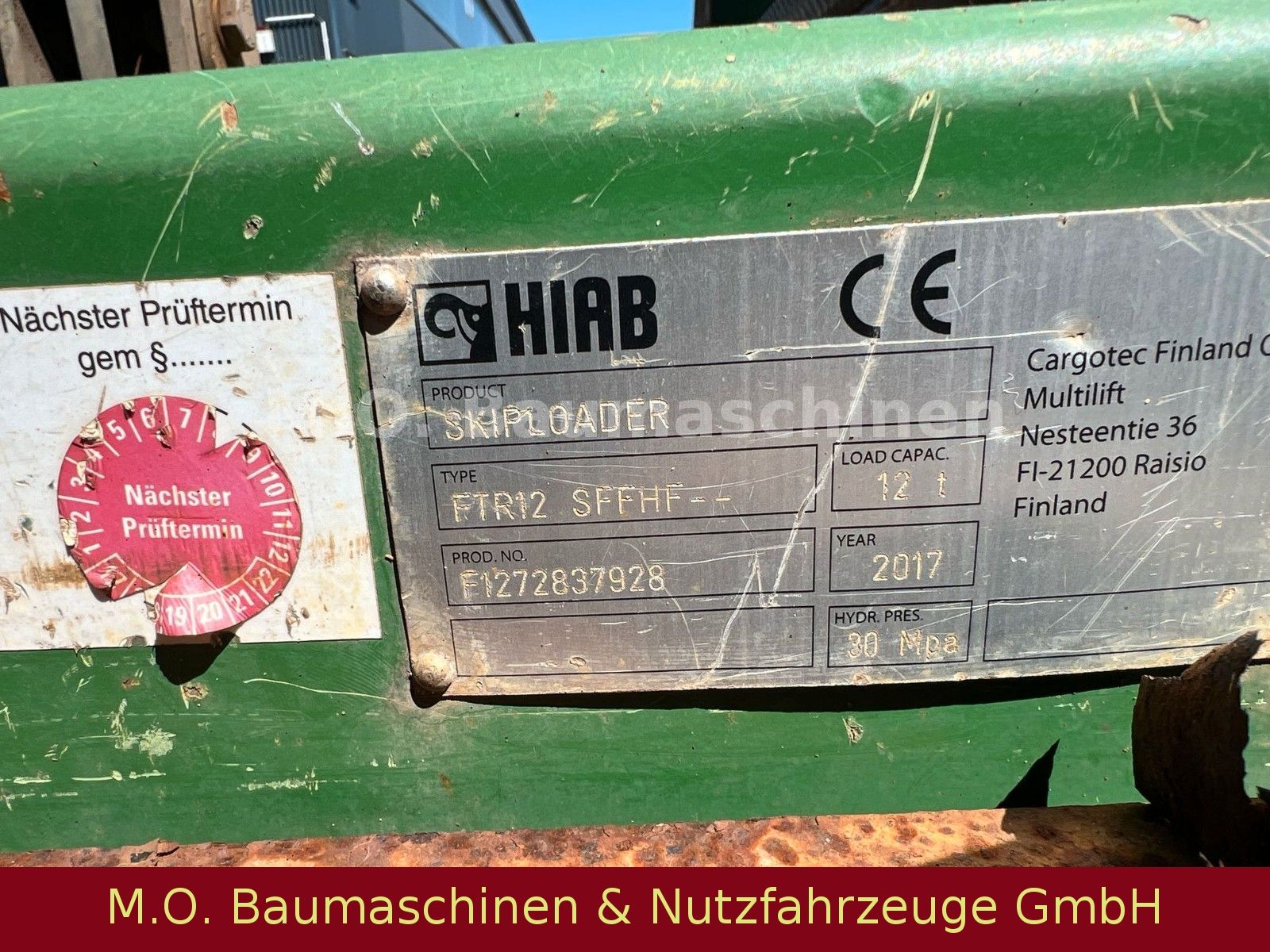 Fahrzeugabbildung MAN TGX 18.460 / 4x2 / Euro 6 / Hiab Skiploader /