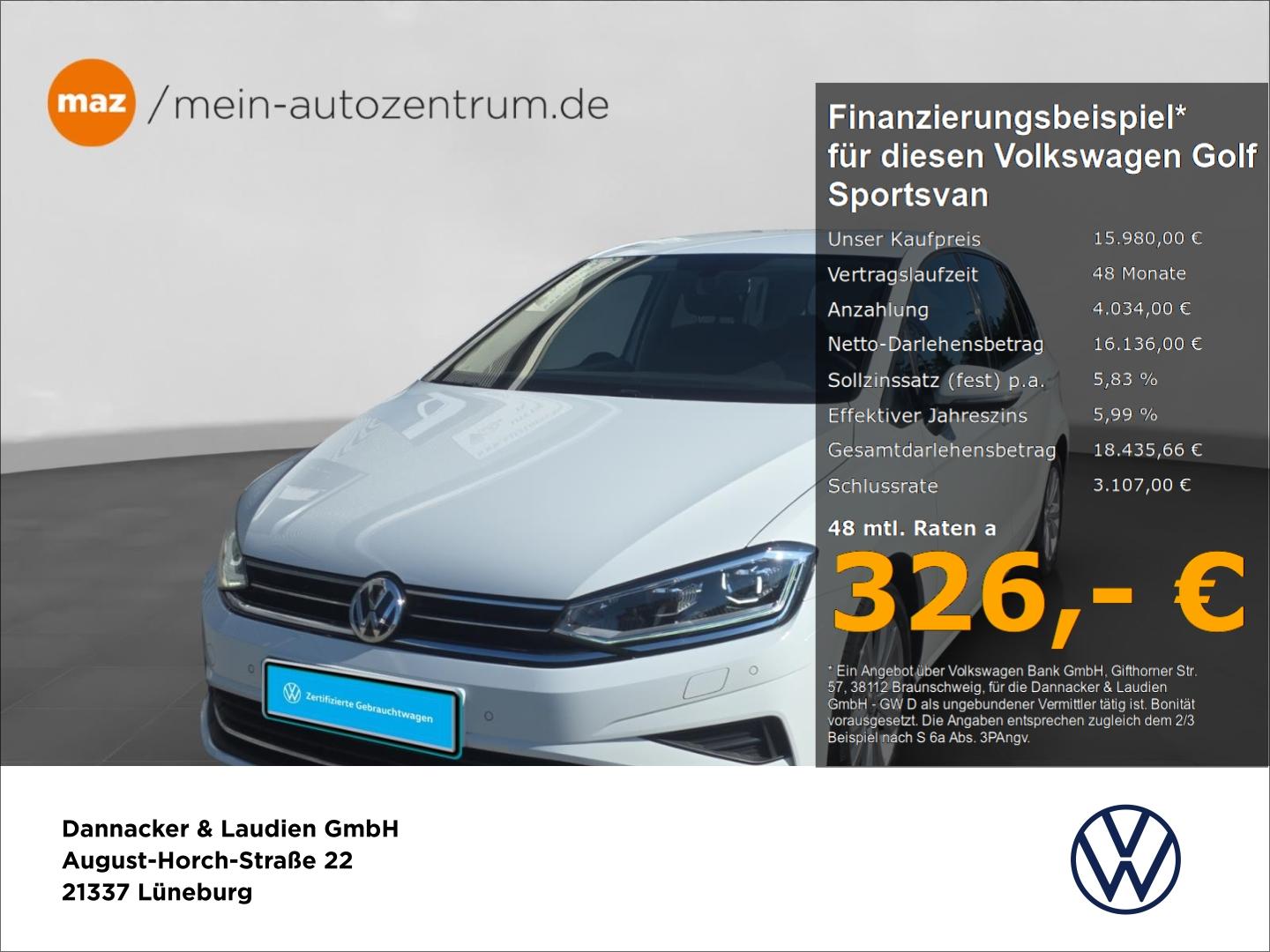 Volkswagen Golf Sportsvan 1.0 TSI Comfortline Alu LED Navi 