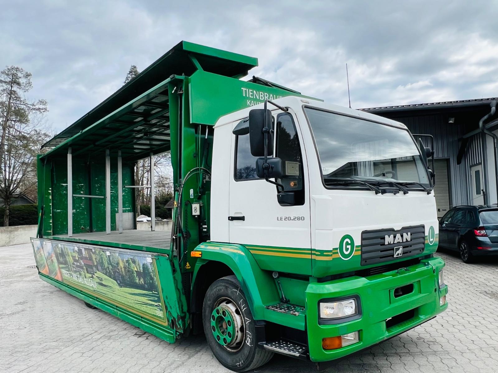 MAN LE 20.280 6x2 Liftachse Getränke Elektirsch