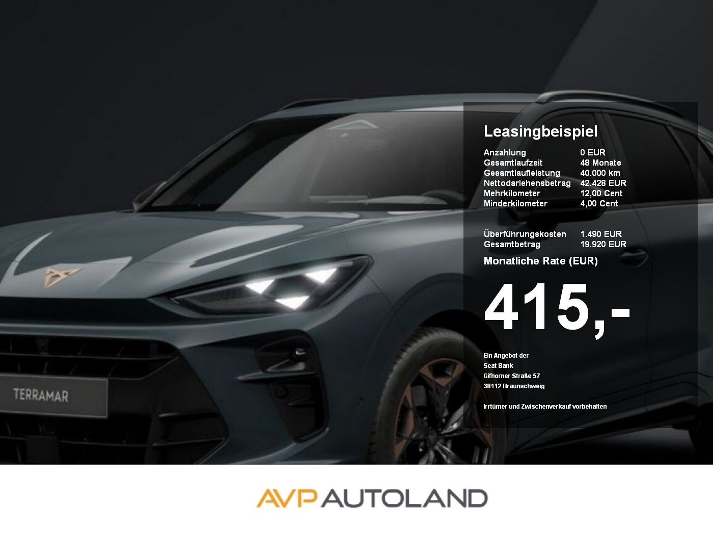 Cupra Terramar 2.0 TSI DSG 4Drive