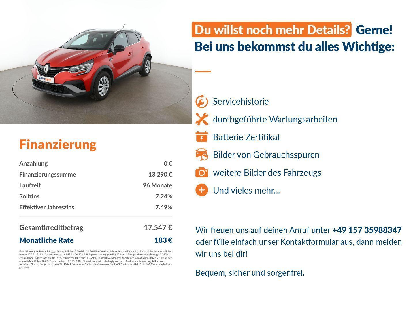 Renault Captur 1.3 TCe R.S. Line Aut.*NAVI*LED*PDC*ACC*, миниатюра 14