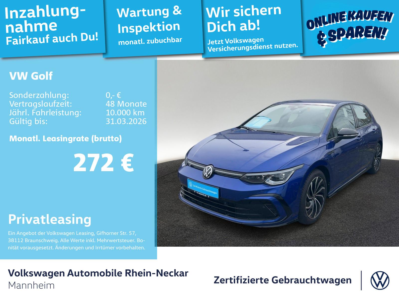 Volkswagen Golf VIII 1.5 eTSI R-Line DSG App-Connect PDC LE