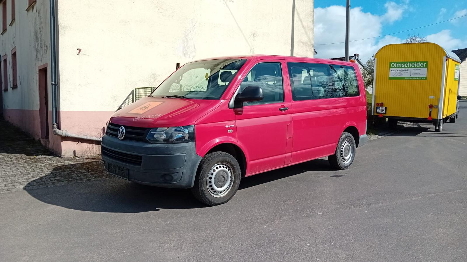 Volkswagen T5 2,0TDI -9 Sitzer+Klima 102PS+AHK+1.Hand