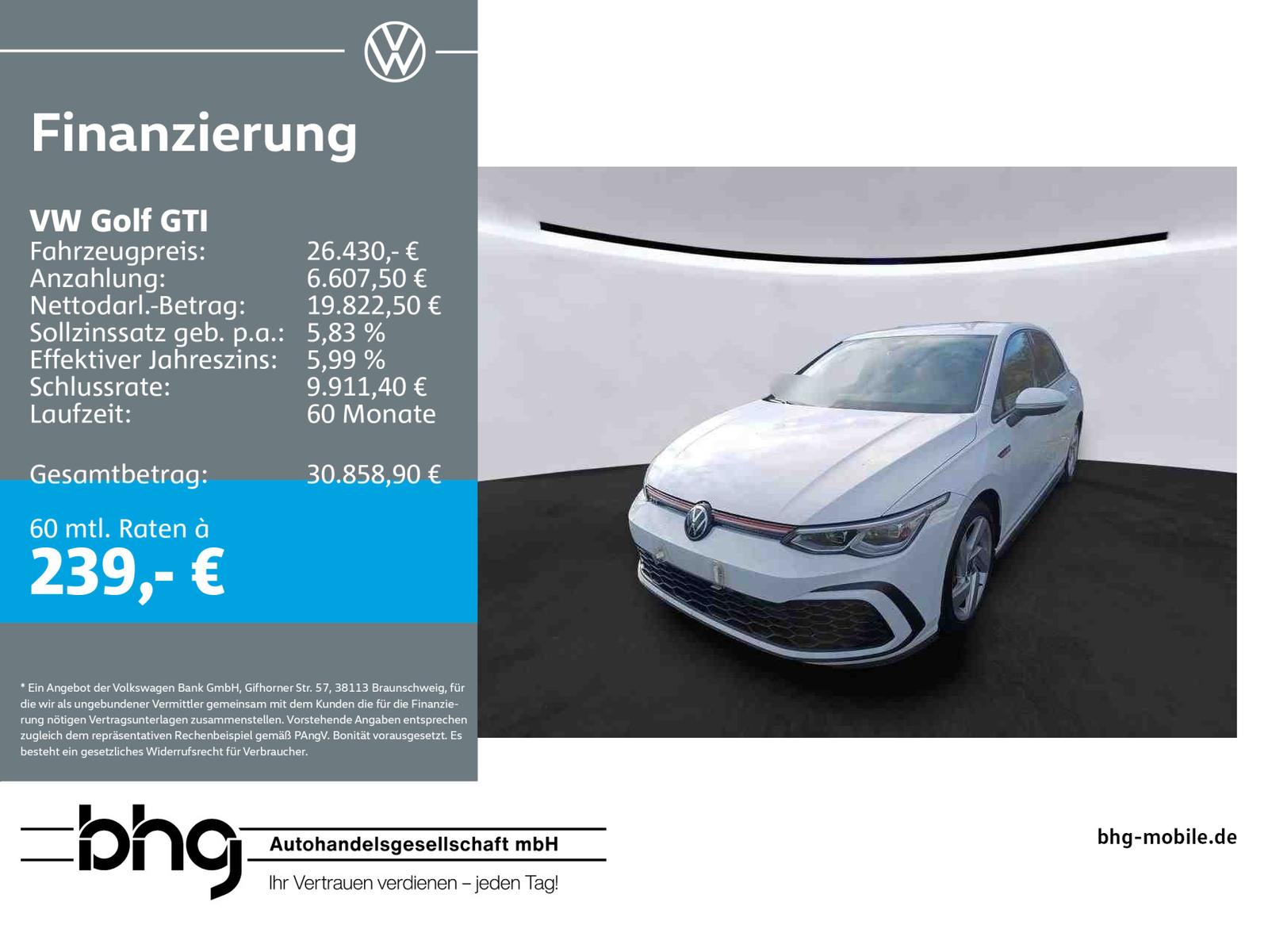 Volkswagen Golf GTI 2.0 TSI DSG