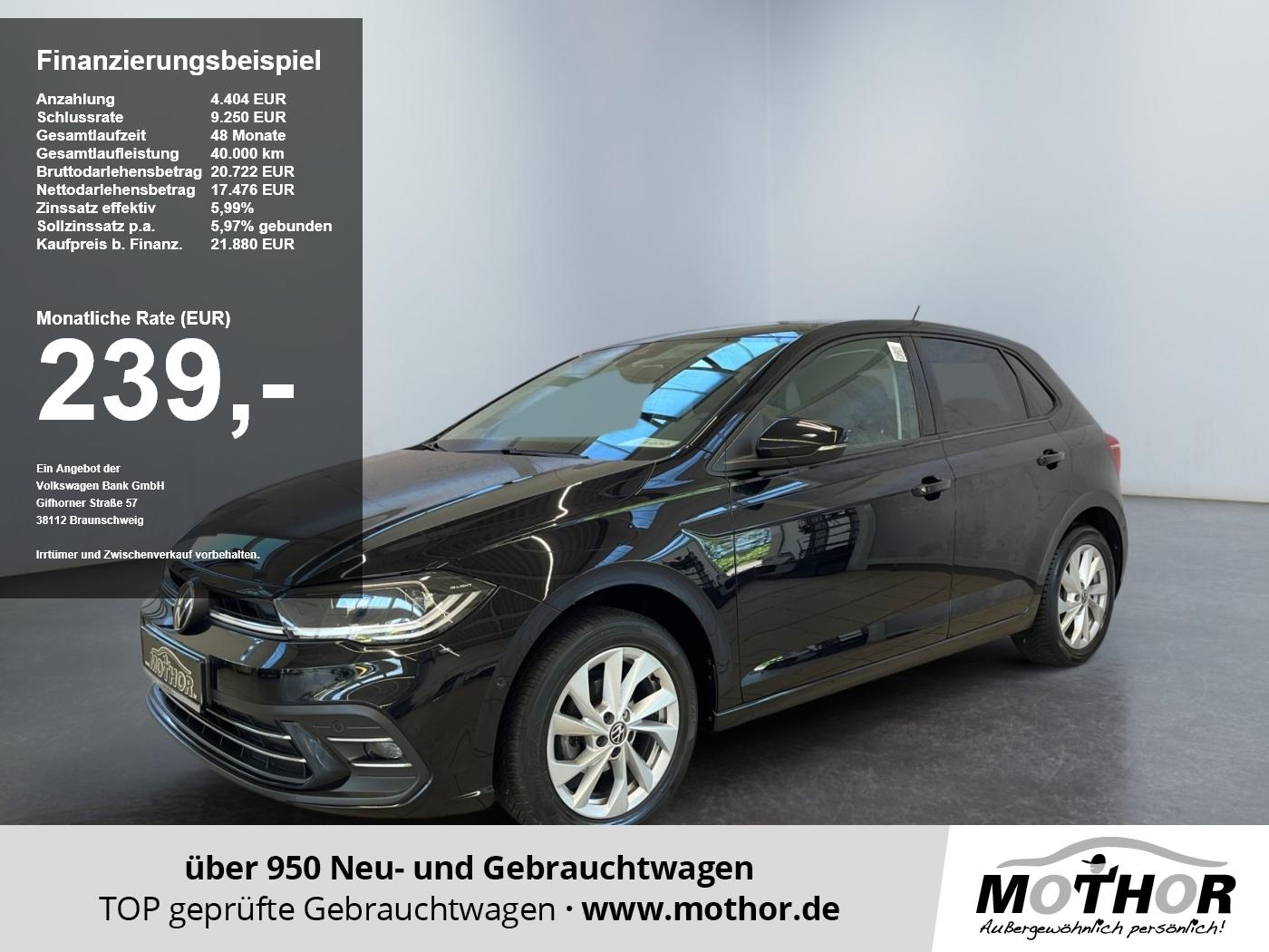Volkswagen Polo VI Style 1.0 TSI DSG Parklenkassistent ACC
