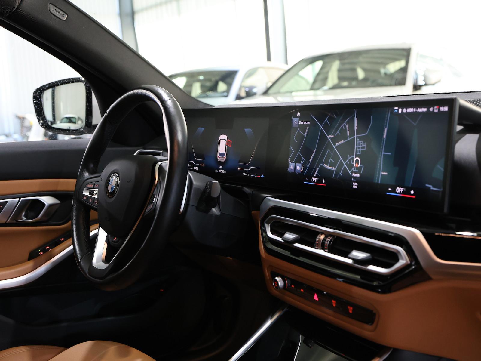 BMW 318d Touring SPORT WHITE & BROWN / CURCED, LED