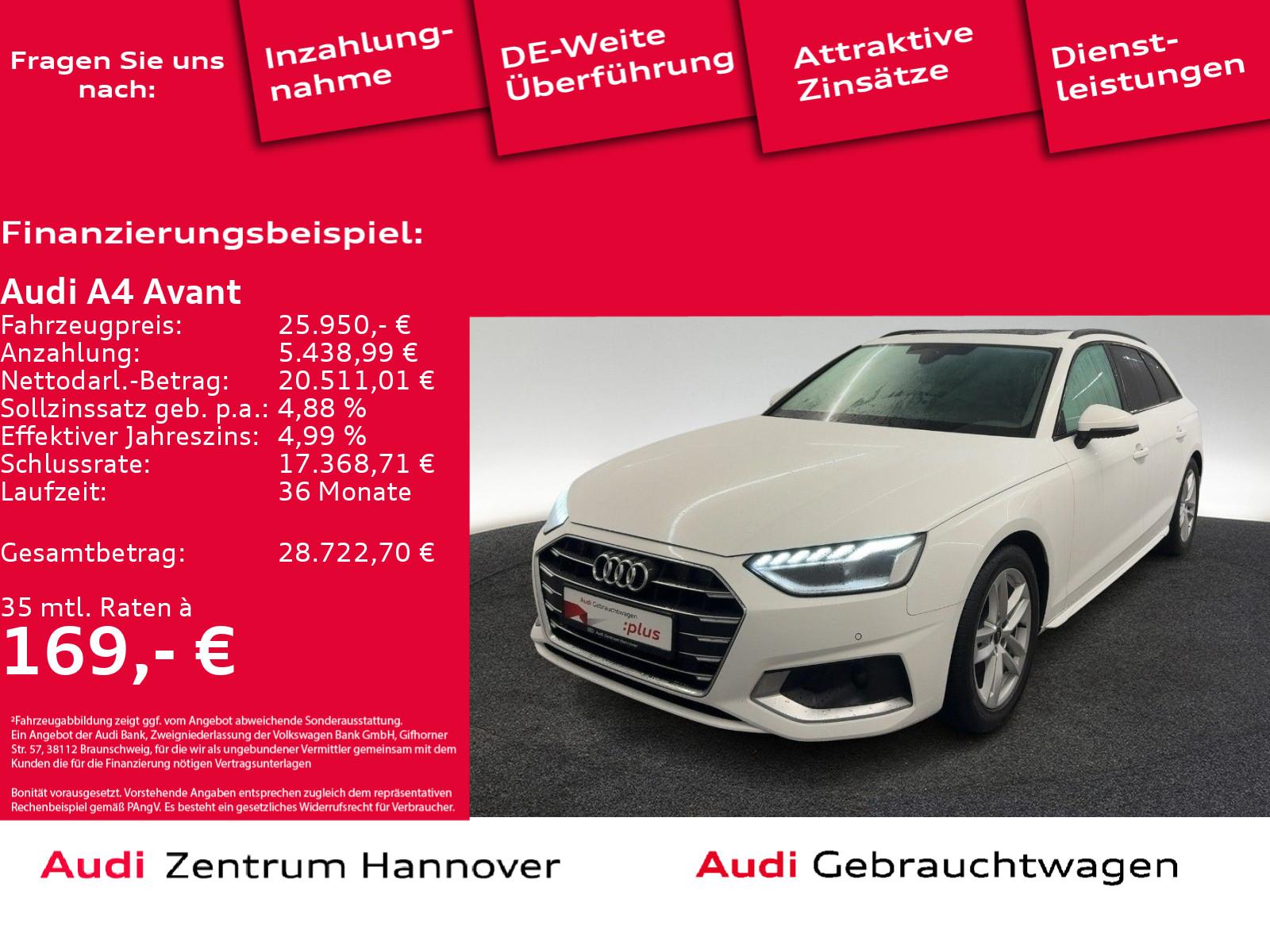 Audi A4 Avant advanced 35 TFSI Pano virtual Audi-Soun