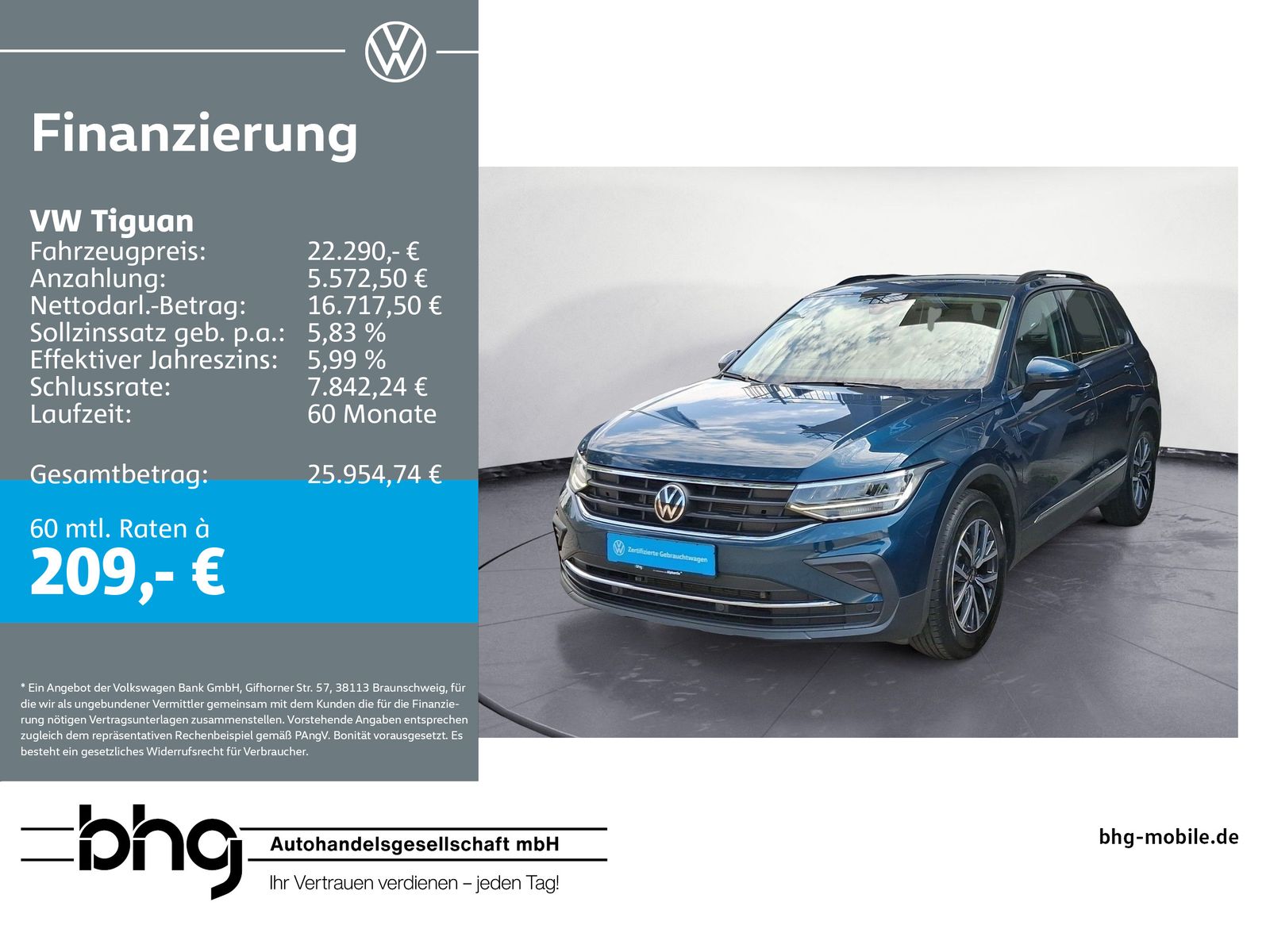 Volkswagen Tiguan 2.0 TDI LIFE # ACC # LANE-ASSIST # APP-CO