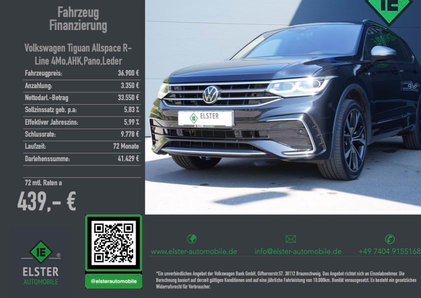 Volkswagen Tiguan Allspace R-Line 4Mo,AHK,Pano,Leder