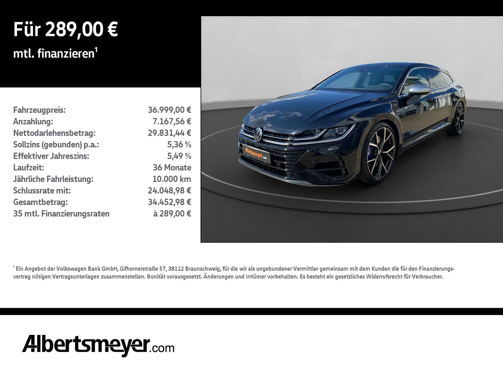 VW Arteon Shootingbrake R 2.0 TSI 4Motion +DSG+AHK