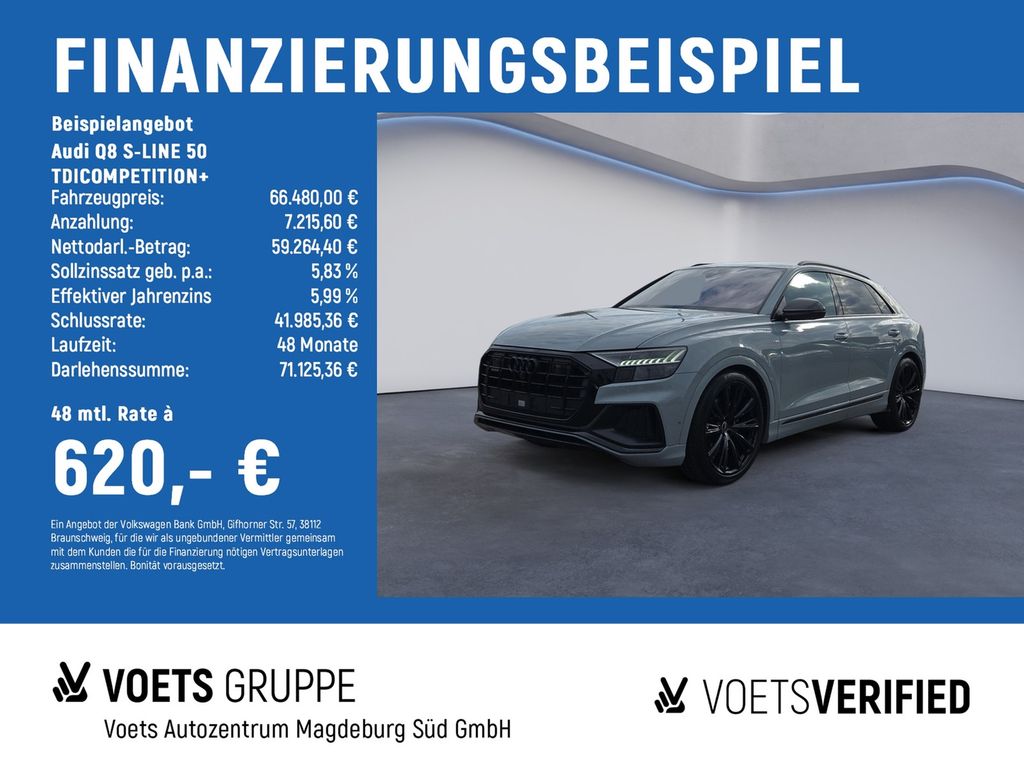 Audi Q8 S-LINE 50 TDICOMPETITION+ MATRIX+STANDH+RAUTE