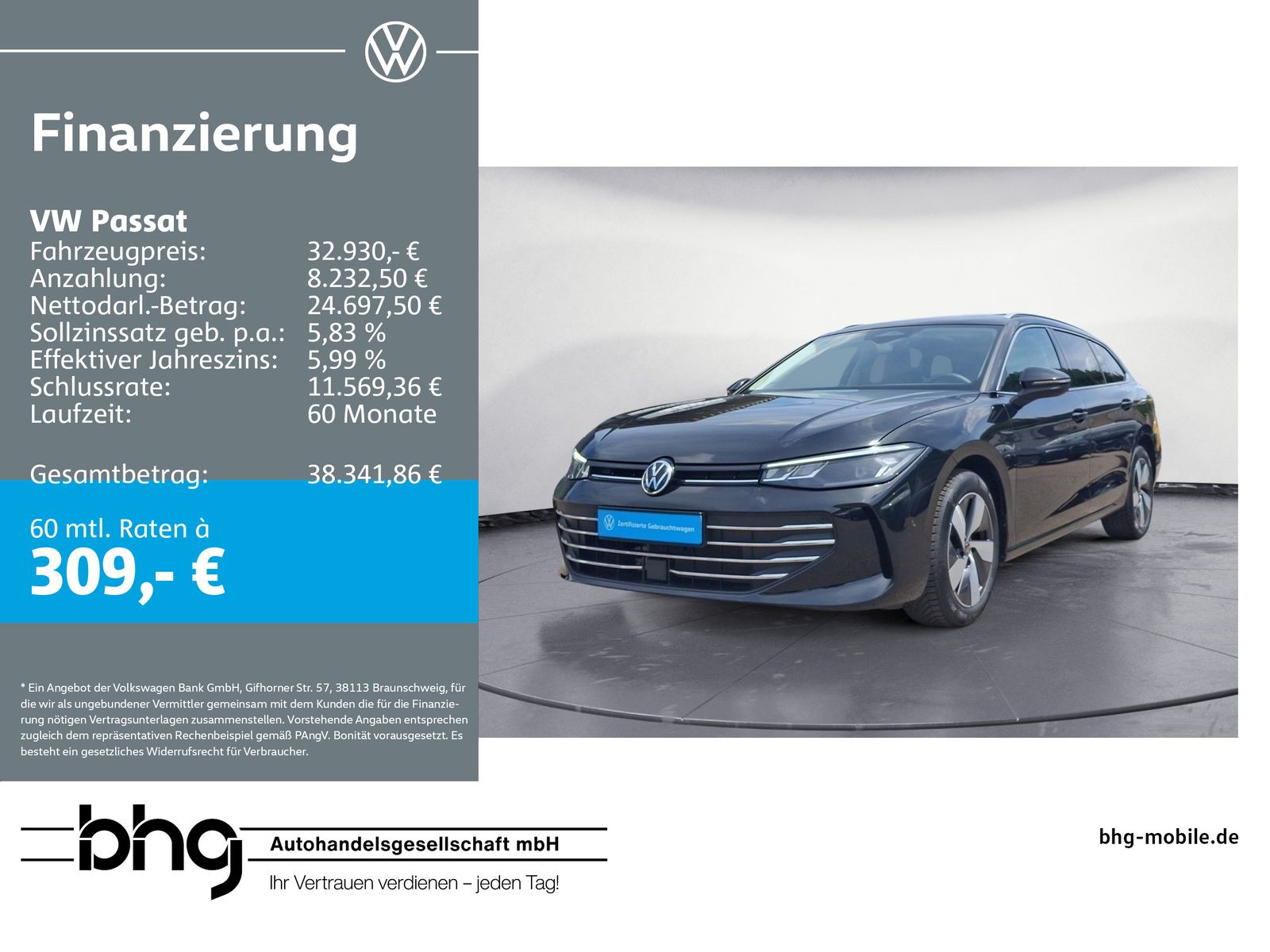 VW Passat Business 1,5 eTSI OPF DSG Pano* Kamera* L