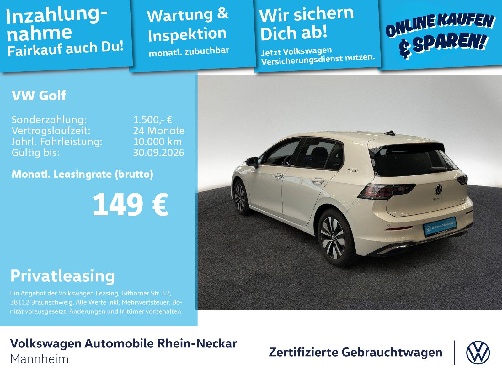 Volkswagen Golf VIII GOAL 1.5 eTSI Automatik LED Navi Kamer foto 2