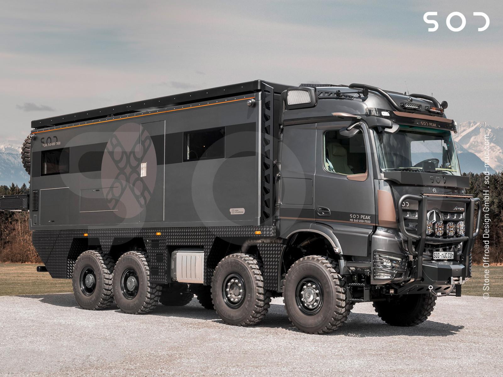 Mercedes-Benz SOD PEAK  8x8 4163-7500 Weltreisemobil für 6 P.