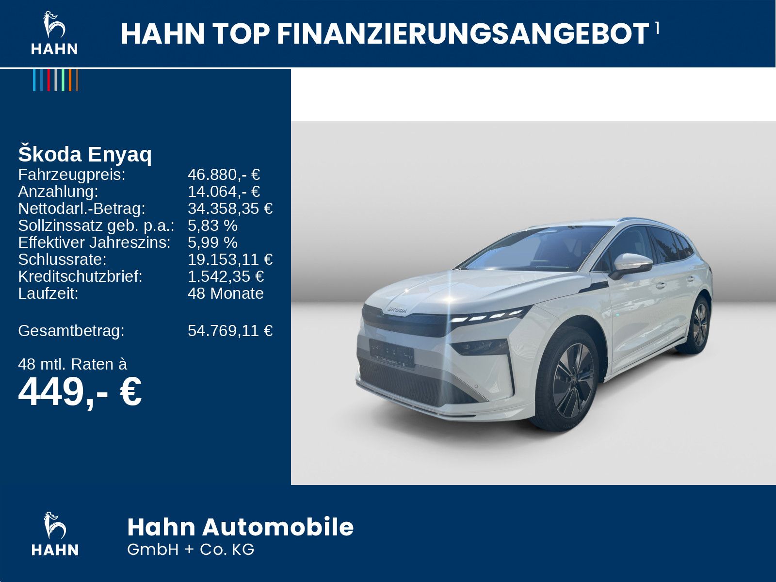Skoda Enyaq Selection 60 AHK Transport Winter Advanced imagem 2