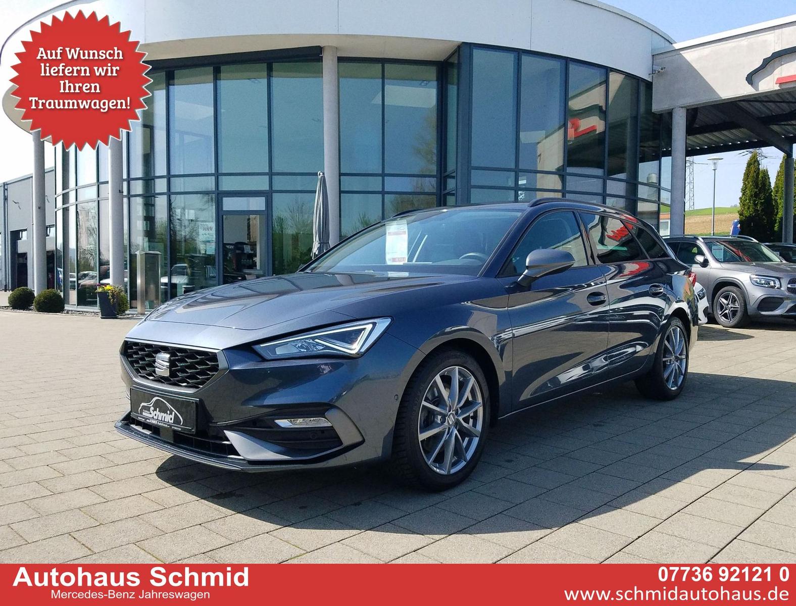 Seat Leon 2.0 TDI AHK, Mirro Link, Kamera, ACC, 8f...