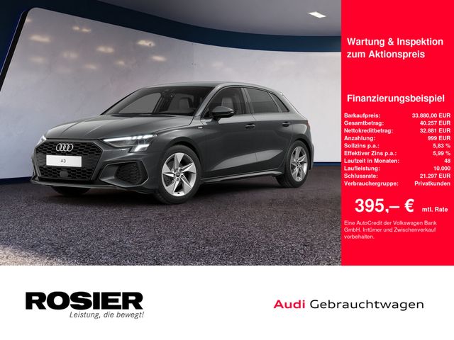 Audi A3 Sportback 35 TFSI S Line S Tronic ACC LED SHZ