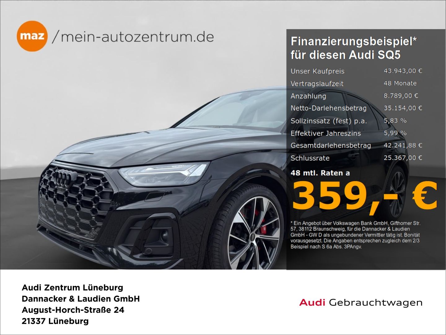 AUDI SQ5 Sportback 3.0 TDI quattro Alu Matrix-LED AHK