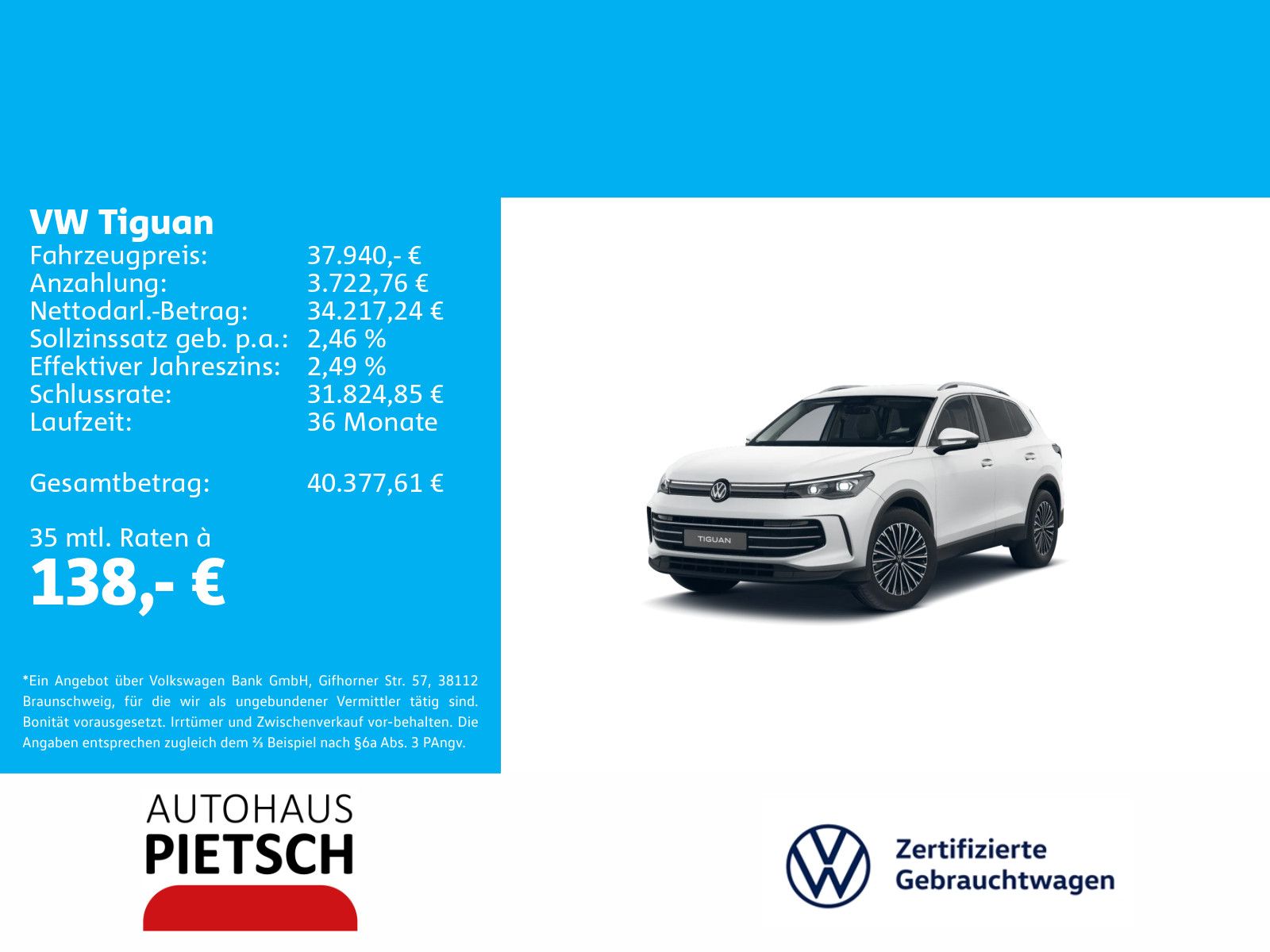 Volkswagen Tiguan 2.0 TDI DSG Elegance 360° Matrix Keyless foto 2