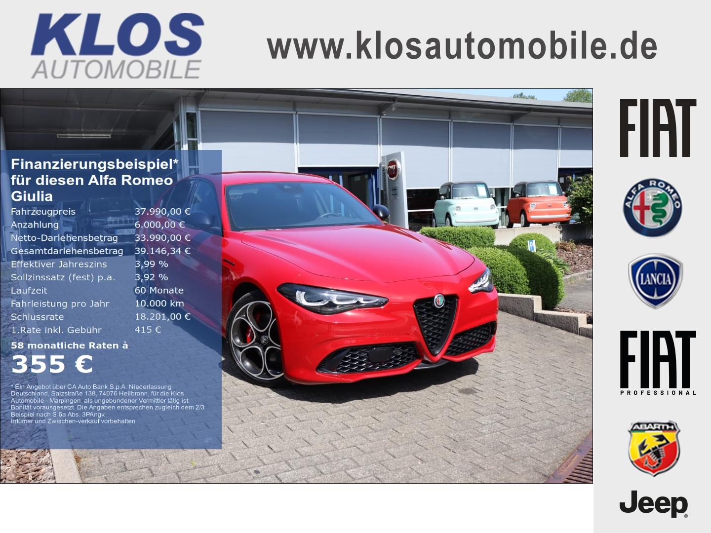 Alfa Romeo Giulia COMPETIZIONE 2.0 TURBO 16V 280 PS AT8 Q4