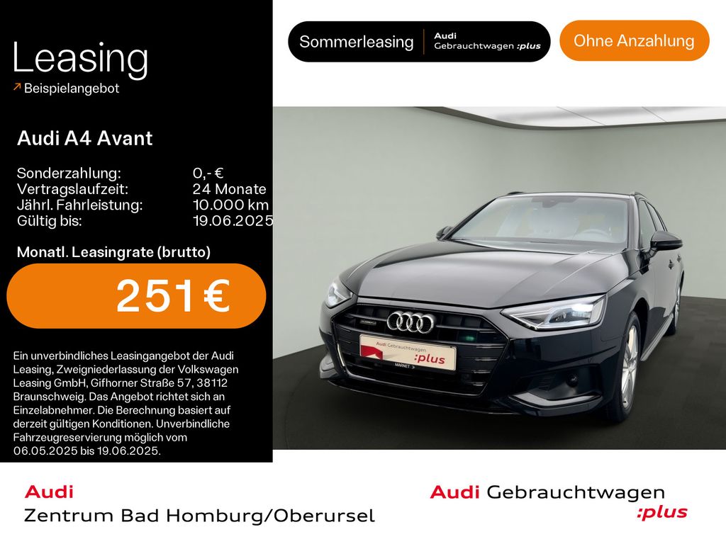 Audi A4 Avant Advanced 40 TDI quattro*Navi*PDC*Virtua
