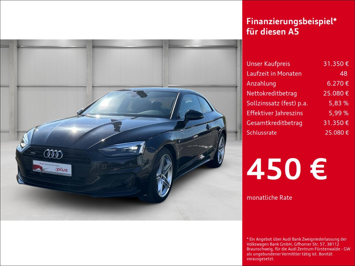 Audi A5 Coupe 40 TDI quattro S tronic advanced